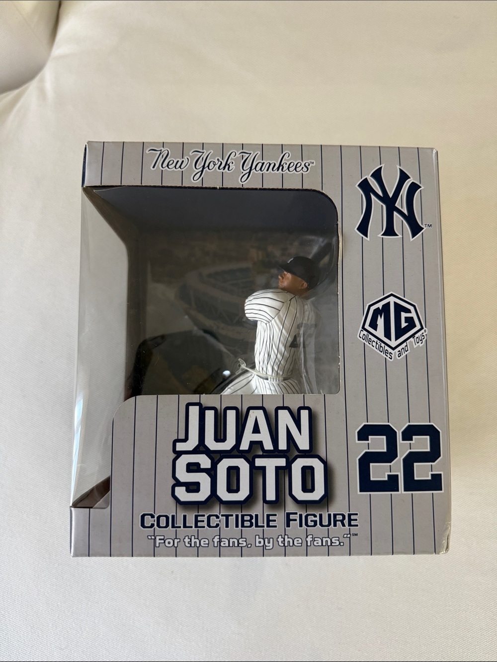 NWIB Juan Soto New York Yankees Baseball Figure in Pinstripe Uniform